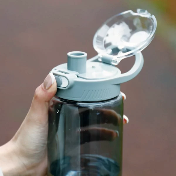 Time-Track Hydration Bottle – Your Essential Companion for a Healthier You (Gray) - Image 2